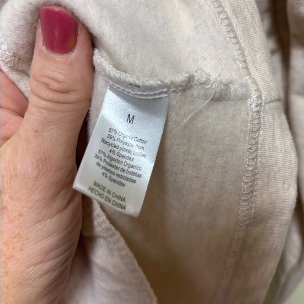 Earth Yoga Tunic Dress with pockets Size Medium - Heather Beige Cream Natural